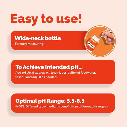 8 oz (250mL) TPS NUTRIENTS Ultra Strength pH Down, Professional Acid pH Adjuster for Soil and Hydroponics, Buffering