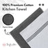 Infinitee Xclusives 100% Cotton Kitchen Towels, 15x25 Inch Ultra Soft Tea Towel, Super Absorbent Terry Dish Towels