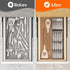 Lifewit Compact Flatware Drawer Organizer, Narrow Plastic Cutlery Holder for Kitchen Drawers, Spoons, Forks and Knives,