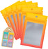 Funfery 100 Pieces Resealable Smell Proof Bags for Food Storage, Clear Mylar Bags for Small Business Packaging