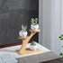 Window Sill Plant Shelf 2 Pack, Small Bamboo Desk Plant Stand, 3 Tier Succulent Plant Stand for Home Office Decoration