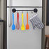 6 Hooks Magnetic Utensil Holder Rack, Organizer for Refrigerator, Metal Cabinet, Metal Stove, Grill, BBQ