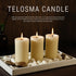 Pack 6 (2inch 4 inch Pure Natural Beeswax Pillar Candles Bulk - of - Honeycomb Surface, No Scent