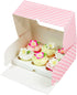 6 10 7 4 Inches, 10 Count Global Sugar Art Deep Sturdy Cupcake Box with Insert, Holds Cupcakes or Muffins, Cookie Box