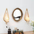 Set 2 ZOOYOO Gold Wall Sconce Candle Holders of - Metal Raindrop Hanging Iron Candle Sconces for Home Decor, Bedroom