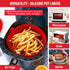 2 Pack Air Fryer Silicone Liners for 3 to 5 QT, Reusable Baking Tray Oven Accessories, Red+Blue