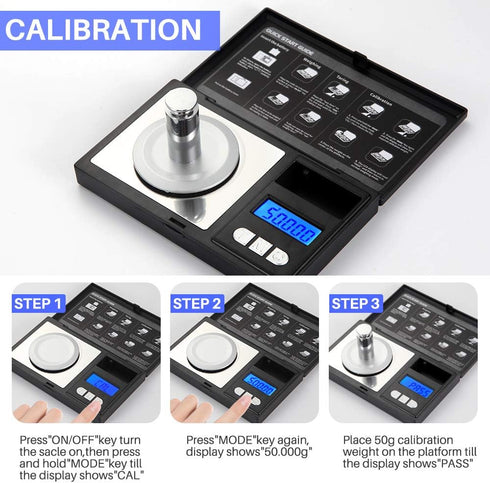 THINKSCALE Milligram Scale, 50g/0.001g Digital Jewelry Scale for Powder, Medicine, Gold, Gem, Reloading