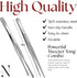 Namre' Tweezer Tongs for Cooking - 2 Pack Stainless Steel Plating Tweezers, Thin Chopstick Tongs, 12 Inch, Silver
