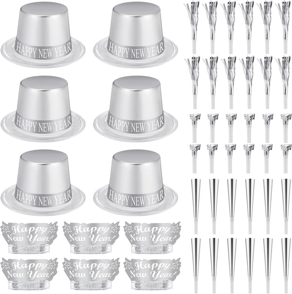 Shappy 48 Pcs New Year's Eve Party Supplies for 12 Guests 2026