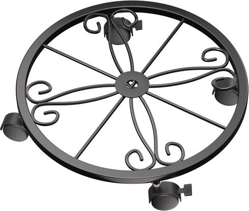 KOOKASHOP 10" Plant Caddy with Wheels, 1 Pack Plant Stand with Wheels, 360