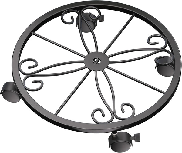 KOOKASHOP 10" Plant Caddy with Wheels, 1 Pack Plant Stand with Wheels, 360