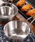 2Pcs Makgeolli Bowls, 304 Stainless Steel Korean Traditional Round Rice Bowl, Small, Silver