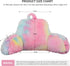 Aimuan Reading Pillow Bed Rest Pillow with Arms Rabbit Fur Cushion for Adults Teens Incline Rest Sitting up & Sleeping