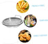 Mesh Drain Pan Set - Barbeque Grill Plate and Vegetable Drainer for Smokeless Roasting and Steaming