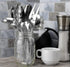 Darware Complete Serving Set, 6-Piece Silver, Includes Pasta Server, Fork, Slotted Spoon, Ladle, Cake/Casserole Server