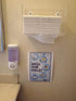 Wall Mount Paper Towel Dispenser,No Drilling Acrylic Bathroom Paper Towel Holder,Clear Napkin Holder