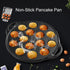 WUWEOT Non-Stick Aebleskiver Pan, Pre-Seasoned Cast Iron Pancake Octopus Ball Grill, 1.5" diameter, 6.6lb by WUWEOT