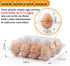 ALISWAT 120 Pack 12 Count, 1 Dozen Egg Cartons Cheap Bulk Clear Empty Egg Cartons for Chicken Eggs, Plastic Egg Holder