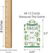 Big Dot of Happiness Family Tree Reunion - Family Gathering Party Game Pickle Cards - Set of 12 Conversation Starters