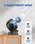 Portable Mini Clip on Fan, 3 Speed Rechargeable USB Desk Fan, Battery Operated Personal Fan, 360° Rotate Adjustable for
