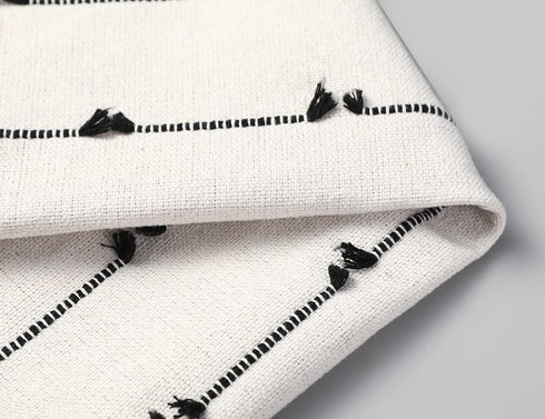 14 32, NUYECY Decorative Extra Long Lumbar Pillow Cover, x Striped Pattern Boho Long Lumbar Pillow Cover Case for Bed
