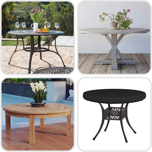 12 Oz (30" 4" Inches, Covers & All Round Table Top Cover, Waterproof UV & Weather Resistant Patio Table Cover, Outdoor