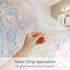 Volcanics 17.5 x 118 Inches Window Privacy Film Static Clings for Home Heat Control