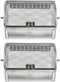 Hemoton 2pcs Stainless Steel Rotary Grill Oven Baking Cage, BBQ Grilled Cage for Air Fryer Toaster Oven