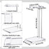 Acrylic Headphone Stand Headset Holder for Desk, Clear Acrylic Gaming Headset Stand Universal Headphone Holder for Desktop Display Office Accessories, with Metal Hardware(Rectangle)
