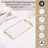 16.1 8.7 Inches Countertop, PATIKIL x Plastic Serving Tray with Golden Handles, Reusable Tray Rectangular Party