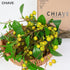 CHIAVE 8 Artificial Plants Simulation Flowers Faux Berries Lifelike Hawthorn Branches for vases- pcs -Light Green