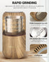 COOL KNIGHT Electric Herb Grinder, Large Capacity, High Rotating Speed, Spice Grinder for Herbs, Wood Grain 2