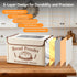 68-122F 48H 5-Layer Proofing Box - Foldable Proofing Bread Box with Temp Control & Timer, Bread Proofer for Sourdough