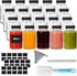 20 pcs 4 oz Mini Glass Juice Bottles with Caps for Juicing