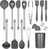 Kitchen Utensils Set, 27 Pcs Non-Stick Silicone Cooking Utensils Set, Kitchen Appliances Utensil Collection
