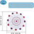20 Inch One Piece Easter Doilies for Dressers and End Tables Round Cloth Lace Placemats Crafts Rose Spring Doily Hand