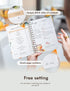 Waterproof Recipe Book: Hardcover Notebook to Write Your Recipes, Holds 120 Recipes (White)