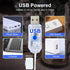 50LED 2Pack, 16FT 8 Fairy Lights USB & Battery Powered White Fairy String Lights with Modes & Timer, Cuttable Copper