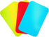 Small Flexible Plastic Cutting Board Mats, Set of 4 with Food Icons, Gripped Back, Dishwasher Safe