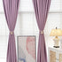 2 Pack NICEEC Wooden Ball Magnetic Curtain Tiebacks Boho Home Decor Drape Tie Backs Natural Cotton Hand Woven Rope