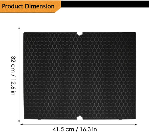Smilyan 2 Sets 116130 Filter H Replacement for Winix 5500-2 Air Purifier, 2 Pack True HEPA + 2 Pack Activated Carbon