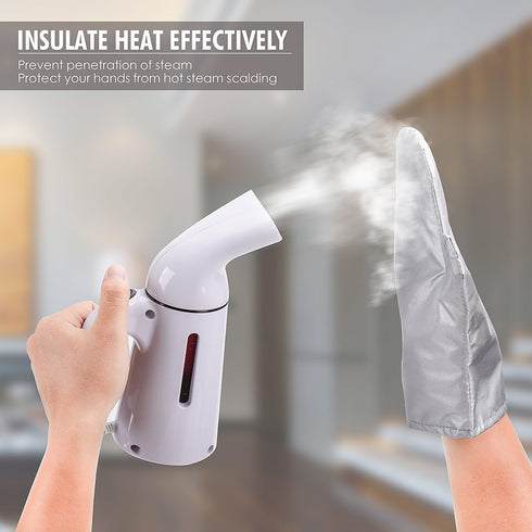 Garment Steamer Ironing Gloves - Durable Heat Resistant Waterproof Protective Mitt for Steaming Clothes