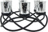 6 Seraphic Iron Round Table Decor Christmas Centerpiece Decorations Candle Holder for Weddings, Outdoor Patio, Dining