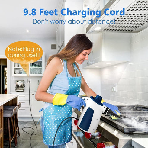 9pcs 350ML Handheld Steam Cleaner, Steam Cleaner with Accessories & Safety Lock, Capacity, Multi-Surface Steamer