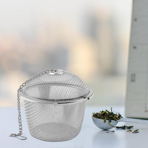 Set of 5 Tea Infuser for Loose Tea, Stainless Steel Tea Ball Infusers with Chain for Spices Herbs