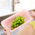 BLUE GINKGO Over the Sink Colander Strainer Basket - Extendable Kitchen Essential for Washing Vegetables and Fruits