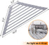 Counter Corner Sink Caddy Kitchen Sink Organizer, Silicone Wrapped Triangle Roll Up Dish Drying Rack Over Sink Drainer