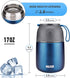 Insulated Thermo Food Jar for Hot & Cold Food, 17 oz Soup Thermal Containers for Kids and Adults, Triple Layer