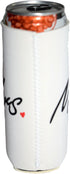 QualityPerfection Mr & Mrs Slim Can Cooler Sleeves, 2 Pack Insulated Neoprene Thermocoolers for 12 oz Drinks