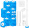 Disposable Toilet Brush and Holder Set, Toilet Wand Refills, Extended Handle with